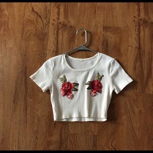 Roses white top